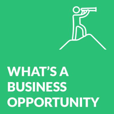 bussiness opportunity|business opportunity definition.